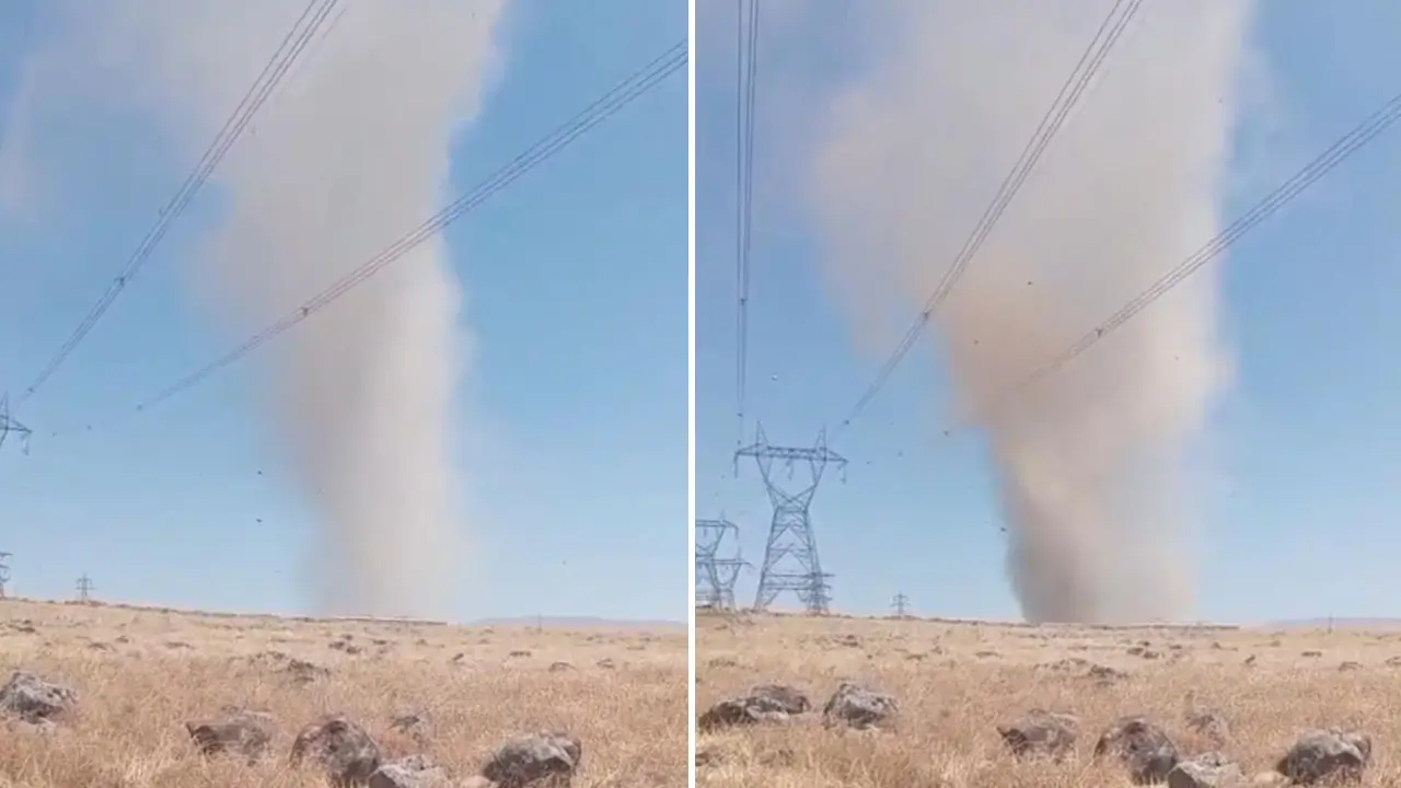 Elazığ semalarında hortum görüldü