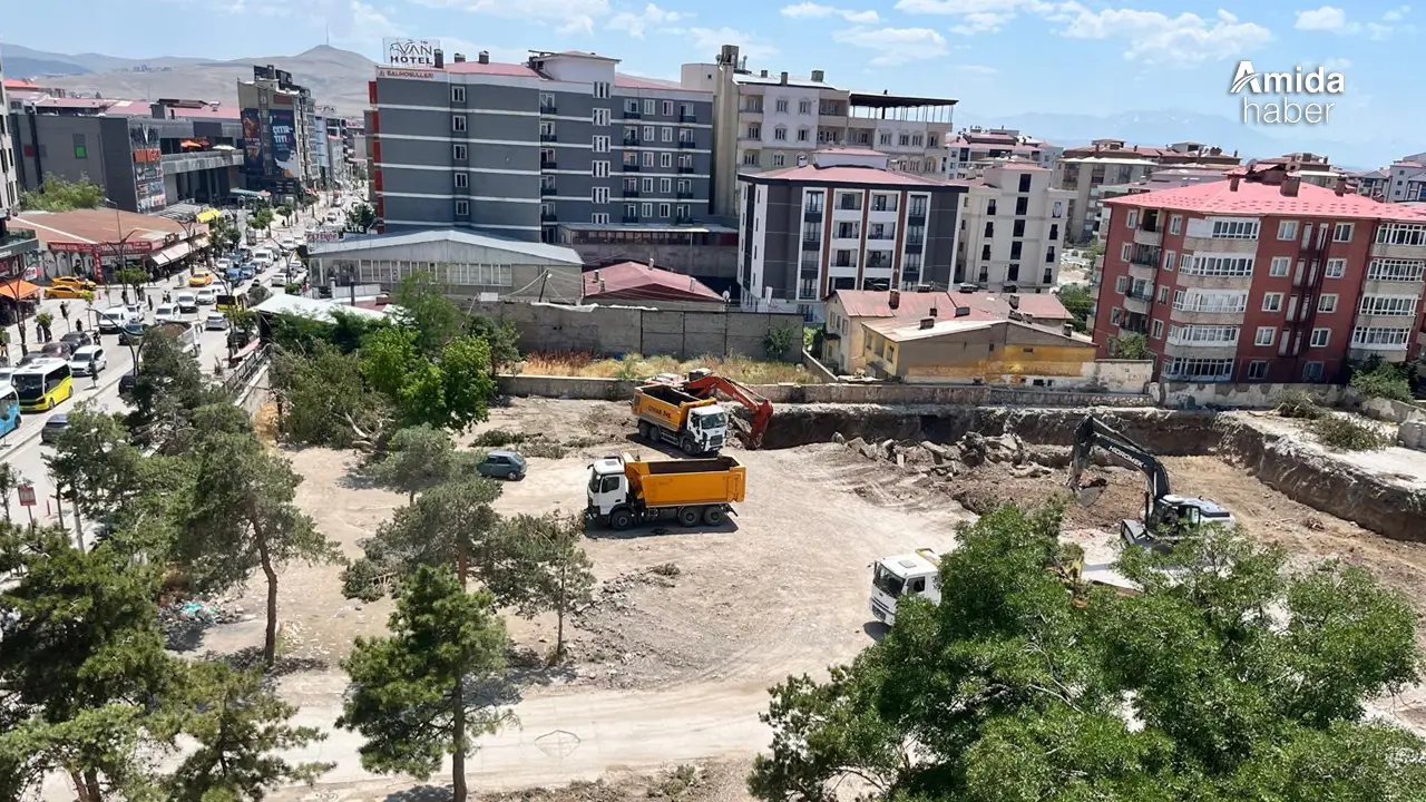 Van’daki park alanına askeri lojman inşaatına başlandı