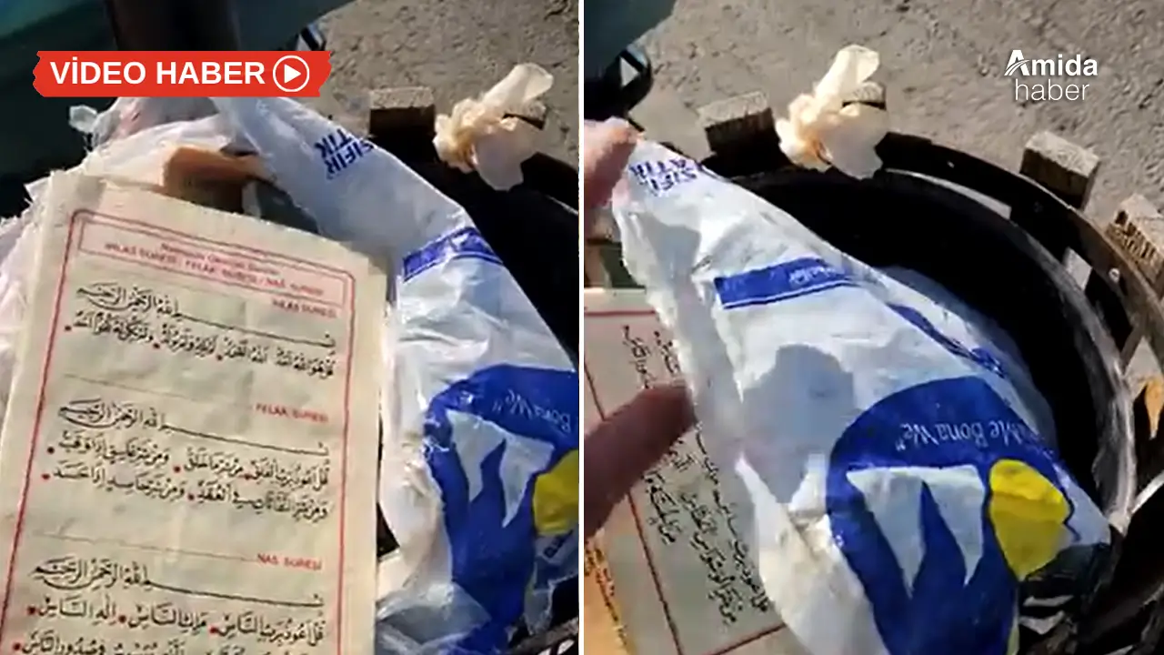 Diyarbakır’da Kur’an ayetleri çöpe atıldı