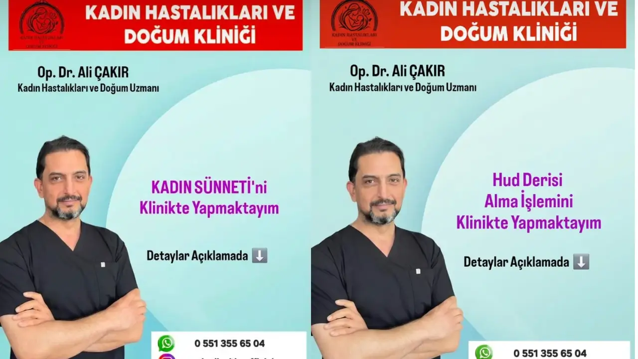 'Kadın sünneti' ilanı veren doktor: 'Hud derisi alma operasyonunu kastettim'