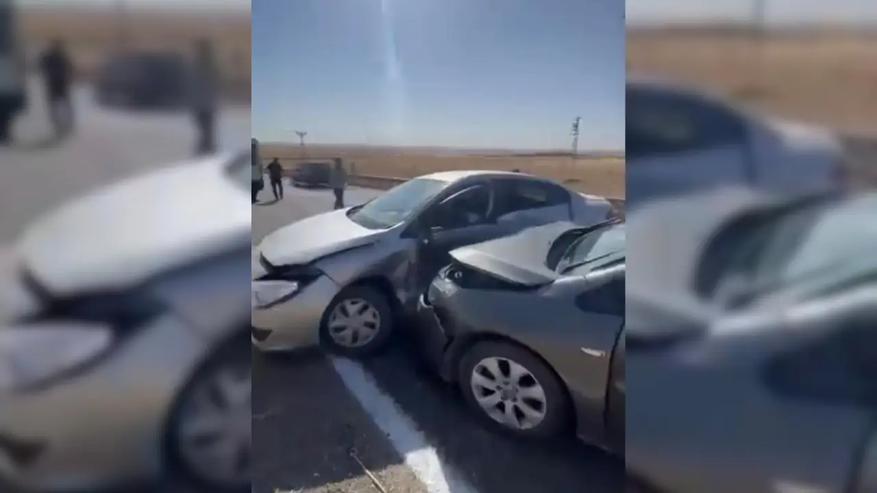 Silvan’da otomobiller çarpıştı: 2 yaralı