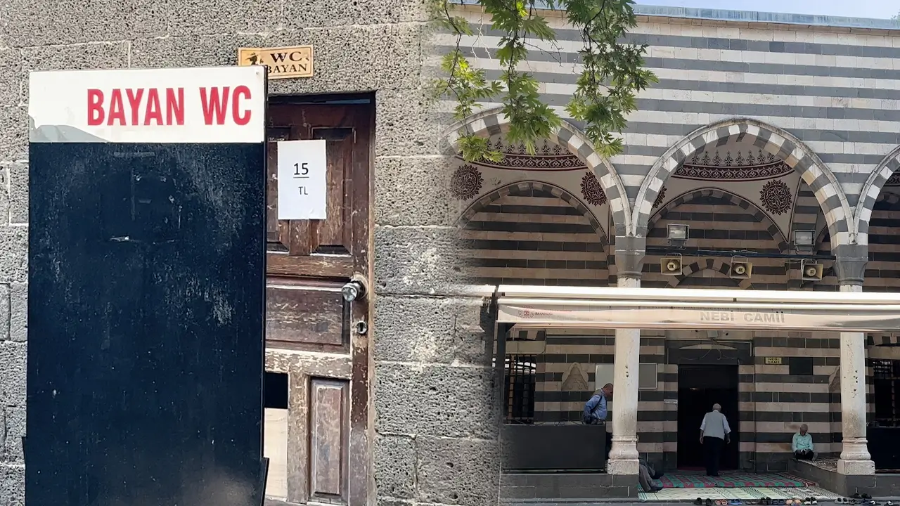 Diyarbakır’daki cami tuvaletlerinde IBAN dönemi