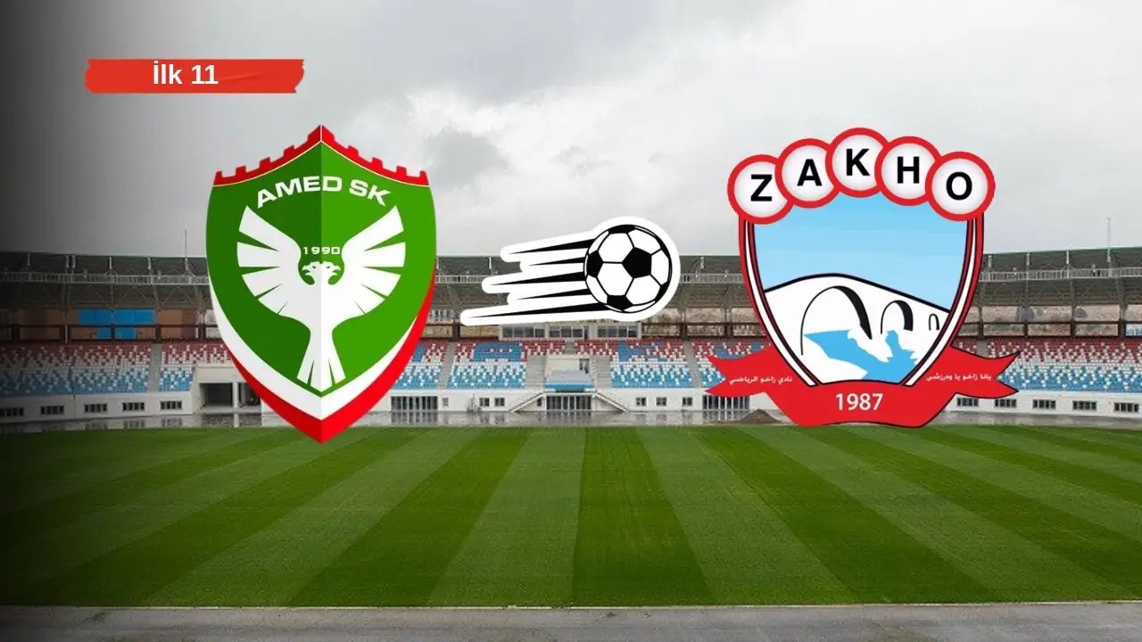 Amedspor Zaho maçı: İlk 11 belli oldu