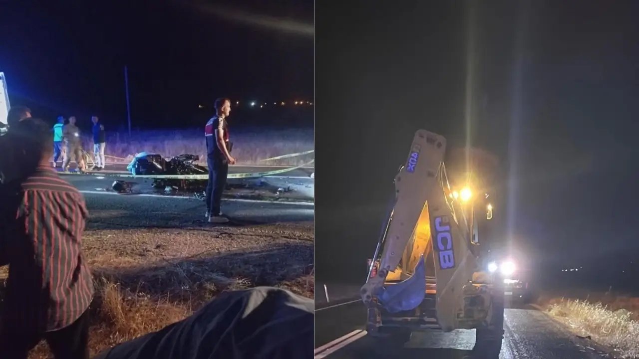 Diyarbakır'da motosiklet ile iş makinesi çarpıştı: 1 ölü