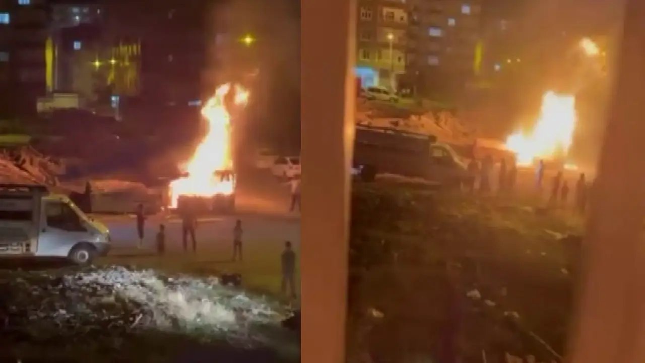 Diyarbakır’da odunluk yangını paniğe neden oldu