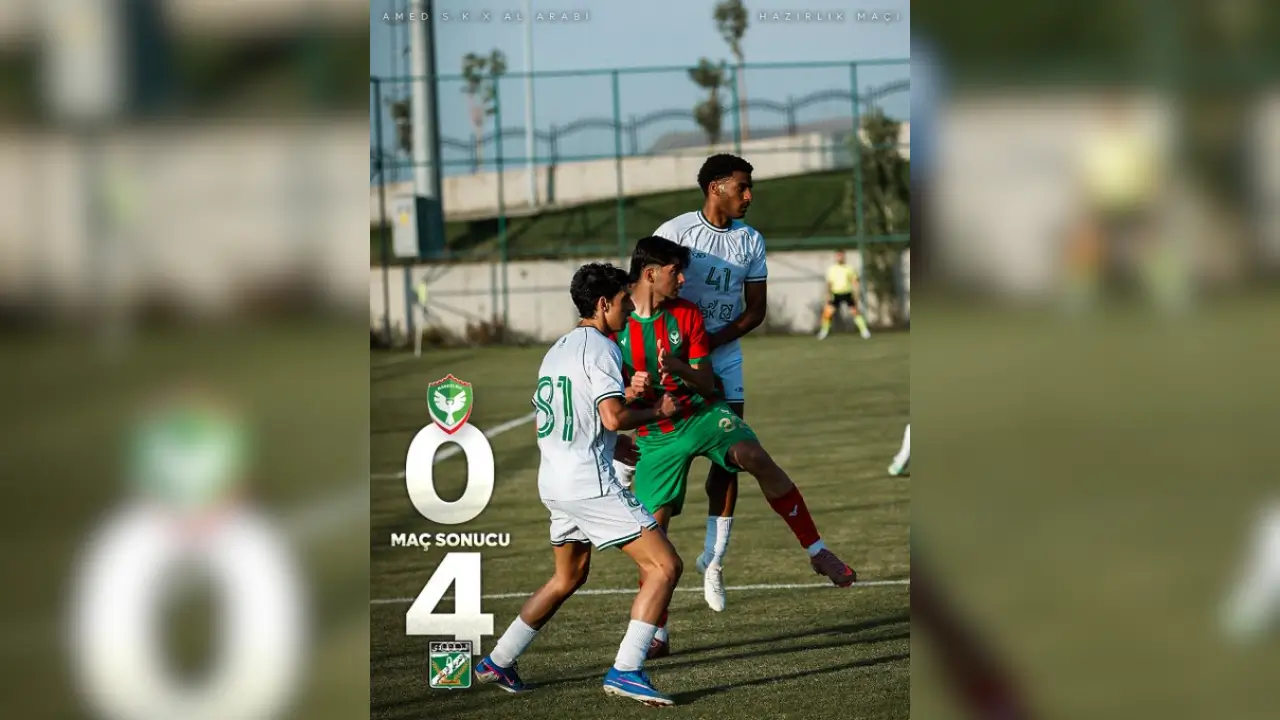 Amedspor ekibi Al Arabi'ya karşı farkla yenildi