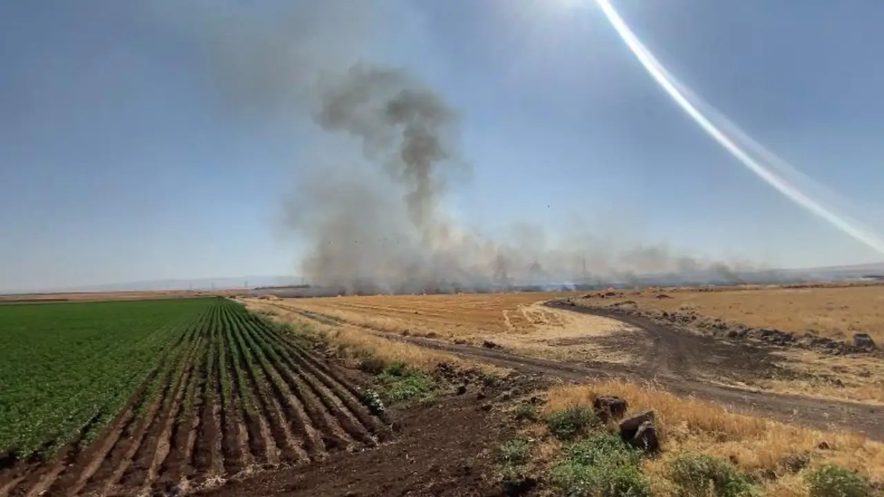 Diyarbakır’da örtü ve anız yangını