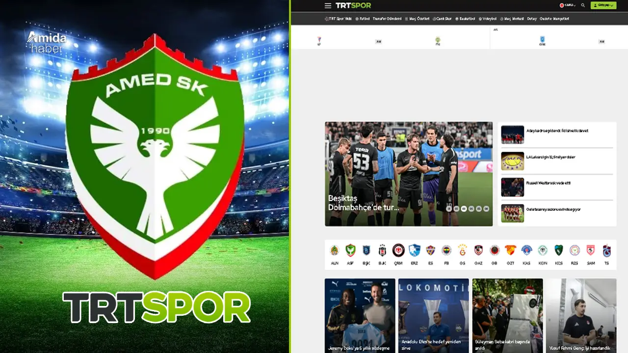 TRT Spor Amedspor'u arka plana attı!