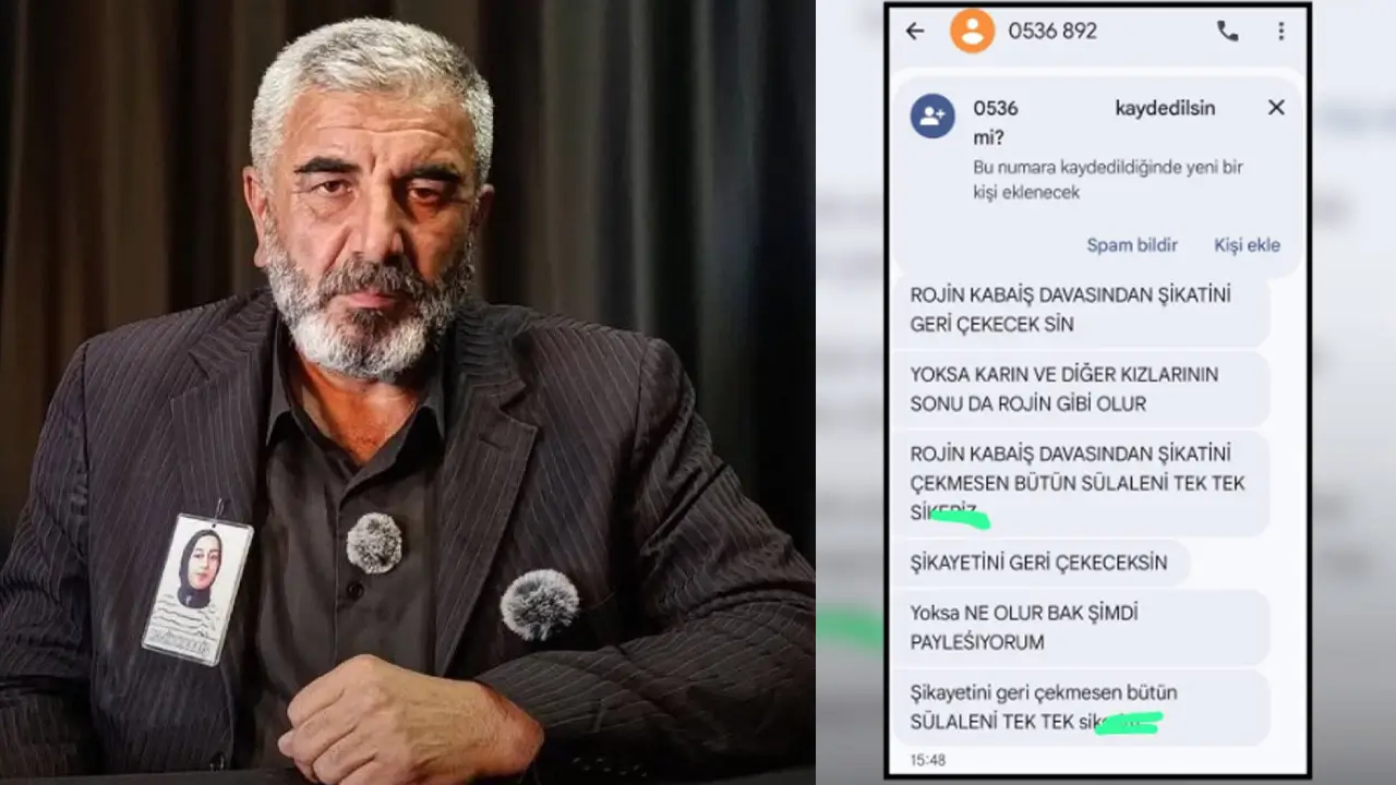 Rojin Kabaiş’in babasına tehdit: ‘Şikâyetini geri çekmezsen bir mermi kafanda olur’
