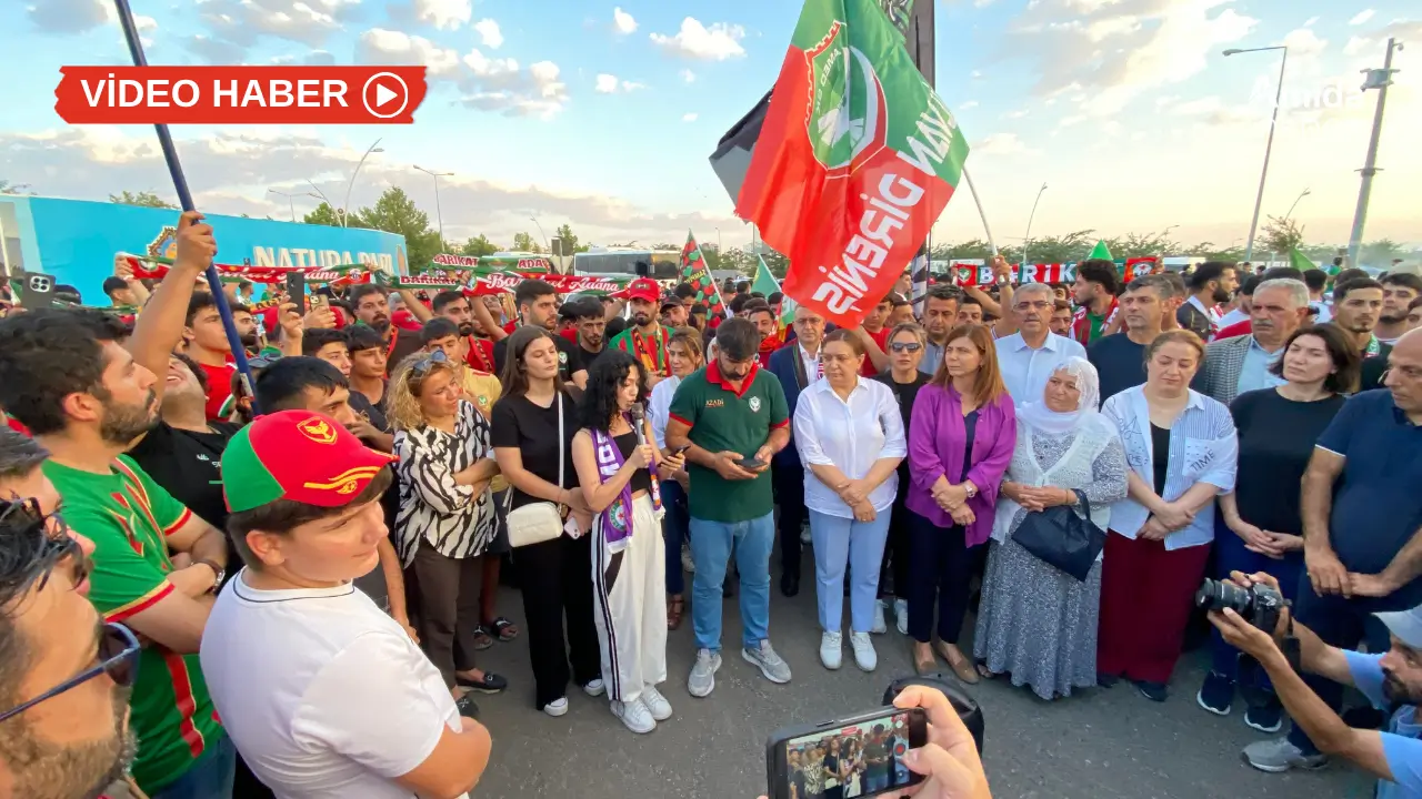 Amedsporlu taraftarlar maç öncesi uyuşturucuya karşı yürüdü