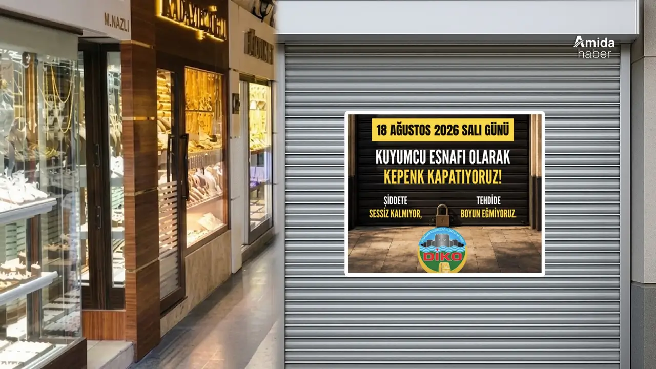 Diyarbakır’da 425 kuyumcu kepenk kapattı