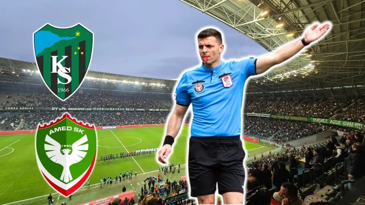 Kocaeli-Amedspor maçını jeoloji mühendisi yönetecek