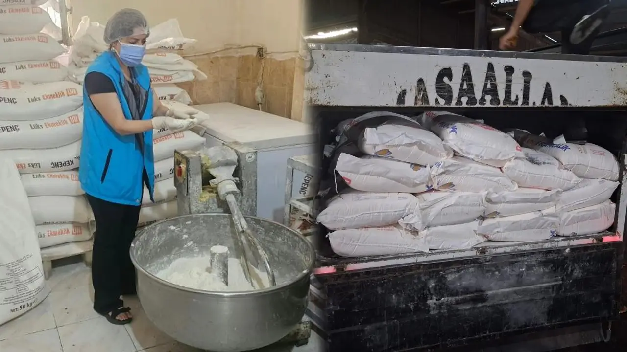 Diyarbakır’da bozulmuş 7 ton un imha edildi