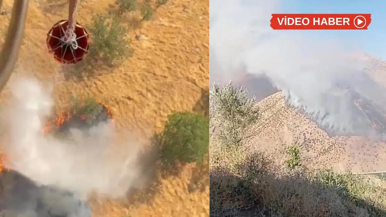Siirt’te yangın: Diyarbakır’dan helikopter kalktı