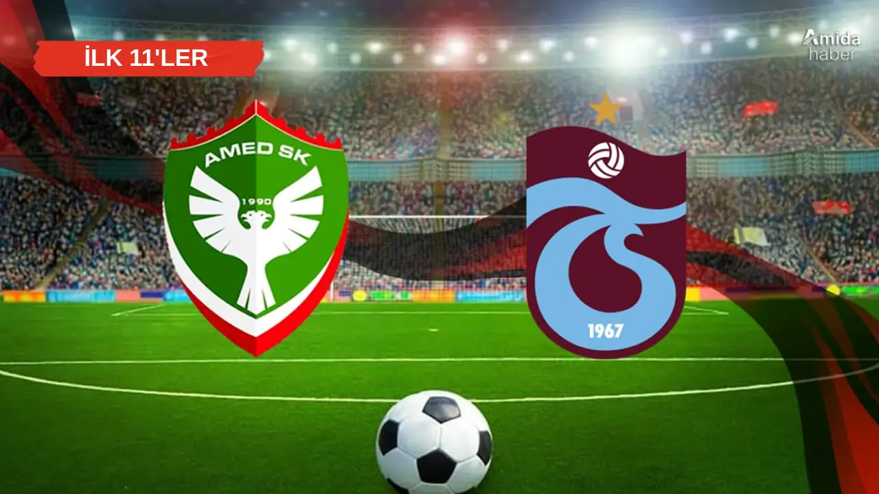 Amedspor'un Trabzonspor karşısındaki ilk 11'i belli oldu