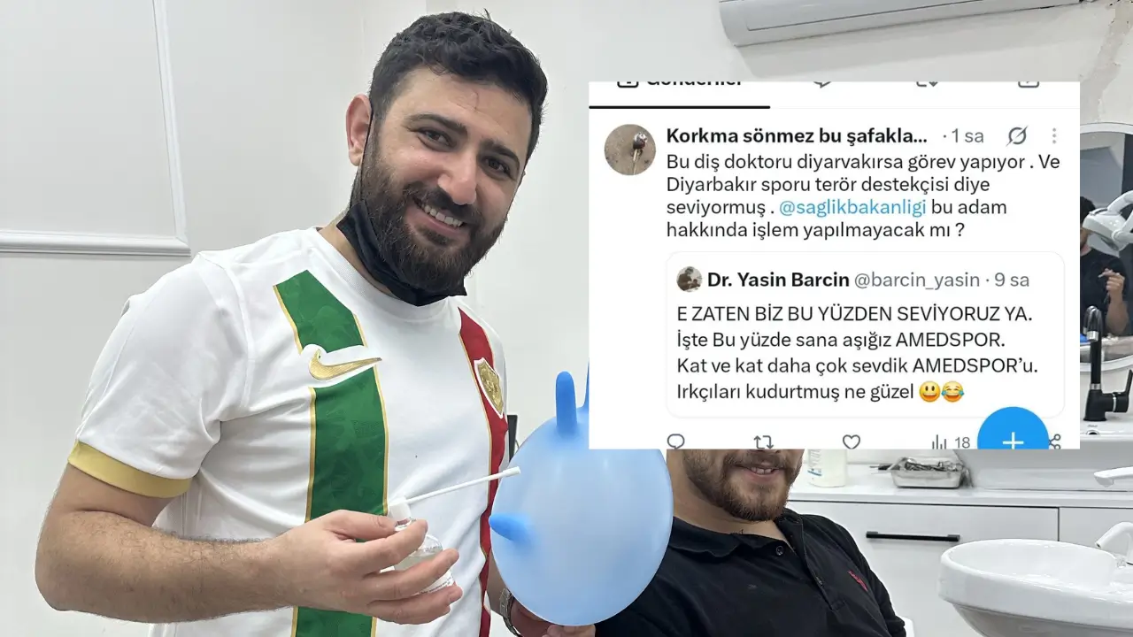 Amedspor formasıyla hasta baktı, sosyal medyada hedef oldu