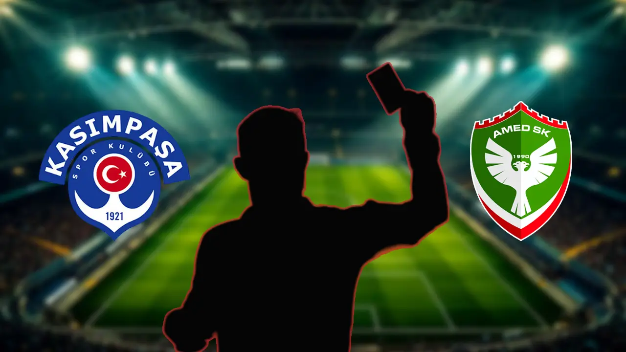 Amedspor-Kasımpaşa maçını yönetecek hakem belli oldu