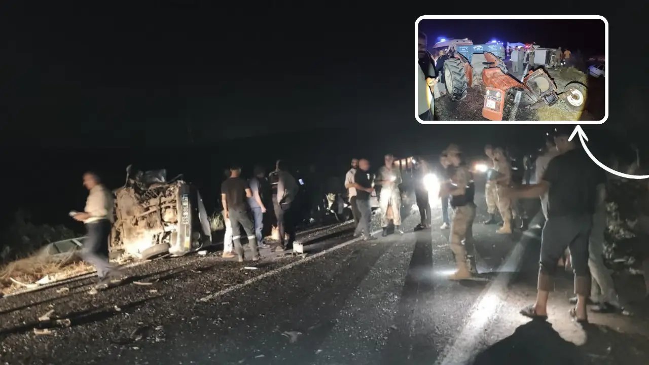 Zincirleme kaza: Traktör ikiye ayrıldı, 3 kişi yaralandı
