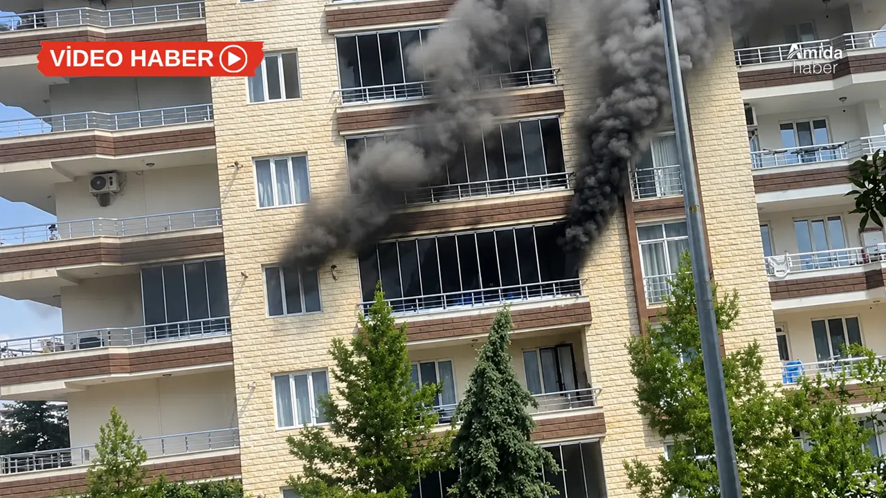 Diyarbakır’da sitede yangın