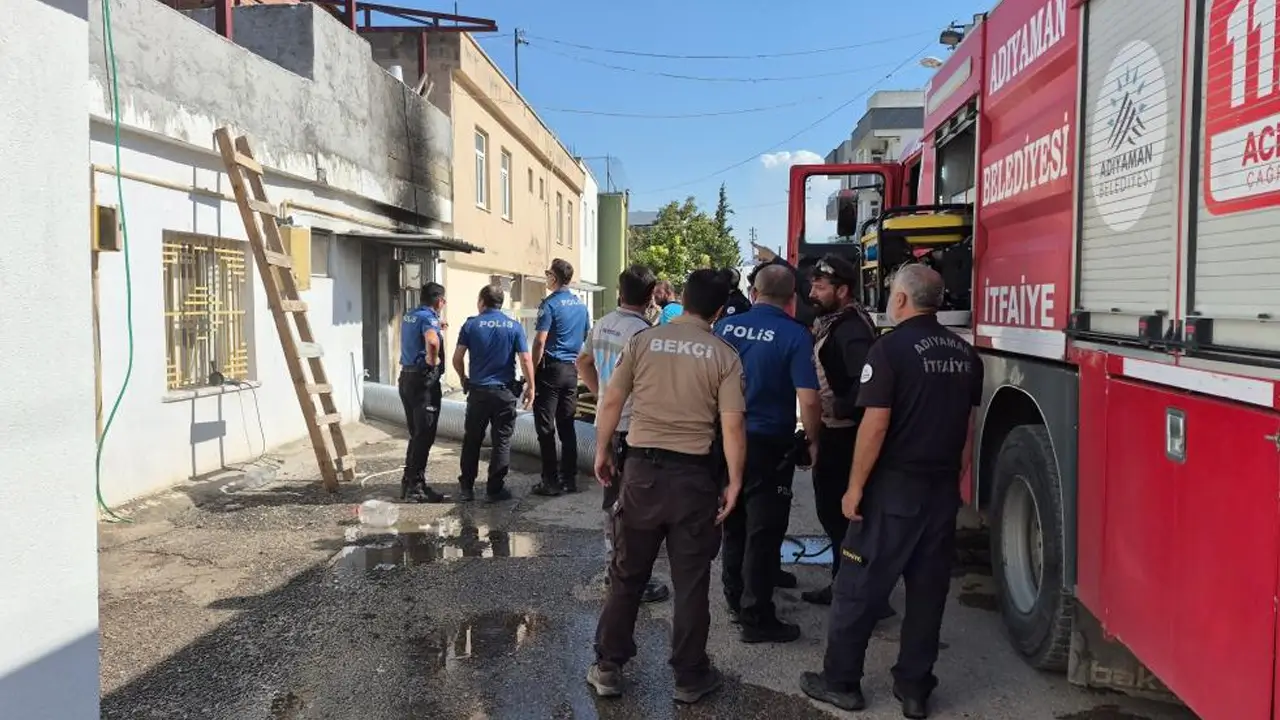 Kaynak kıvılcımları yangın çıkardı