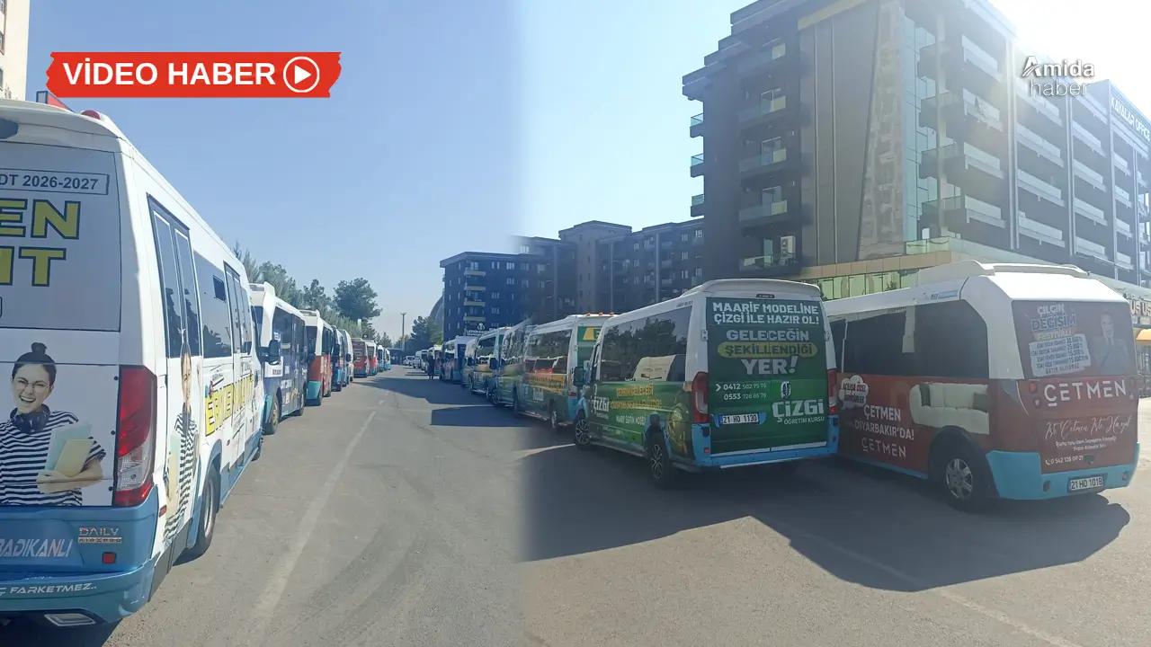 Diyarbakır’da 136 halk otobüsü kontak kapattı