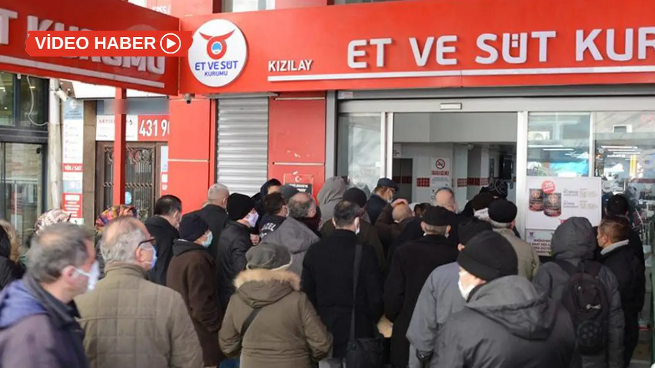 Diyarbakır’da et çilesi: 1 kilo et için 5 saat kuyruk
