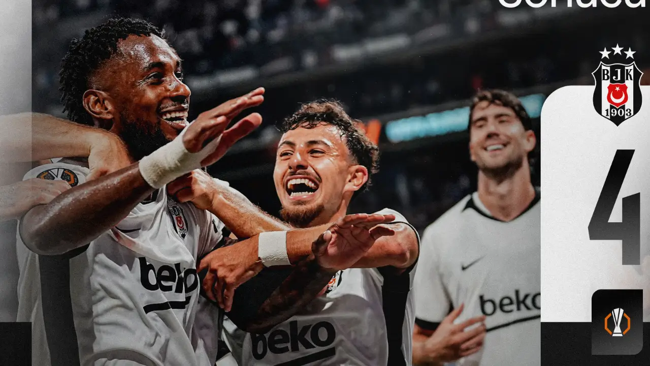Beşiktaş Avrupa Ligi’ne 4 gollü galibiyetle başladı