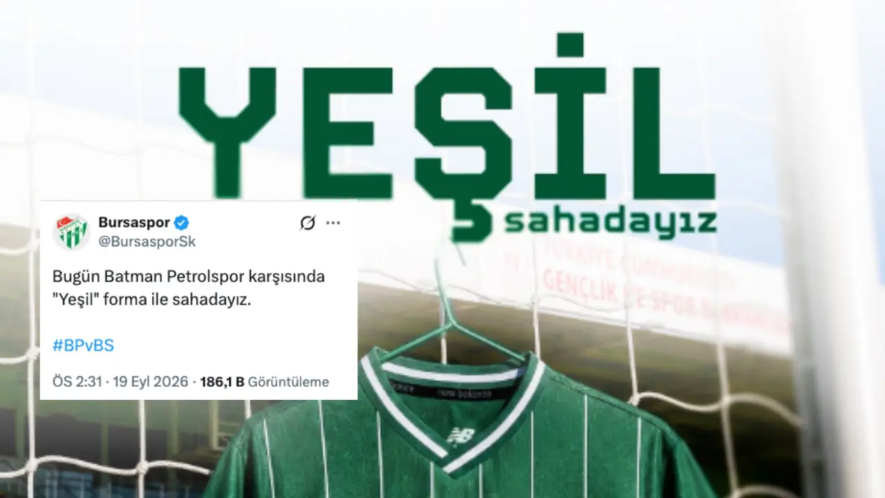 Batman maçı öncesi Bursaspor’dan tepki çeken ‘Yeşil’ paylaşımı