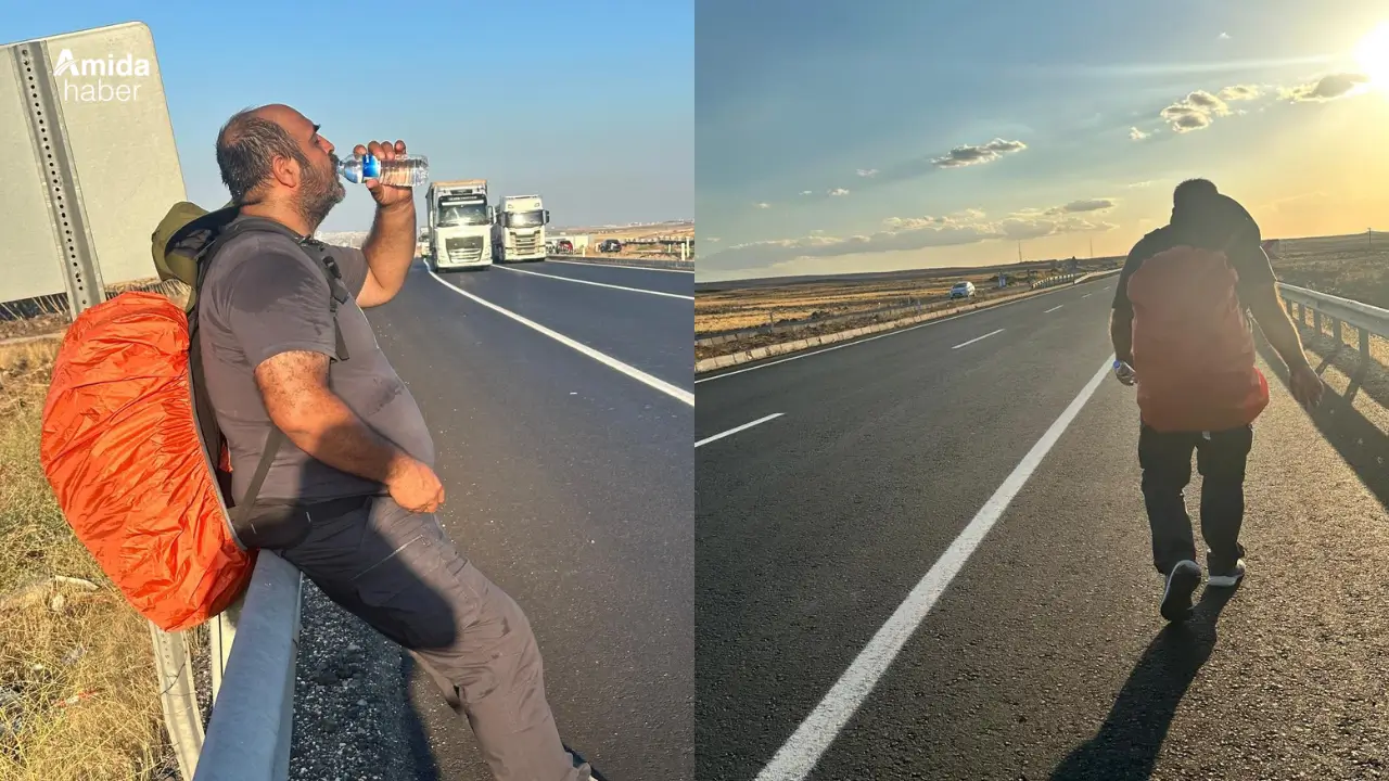 Arif Güran bugün de yollarda: 20 kilometre yürüyecek