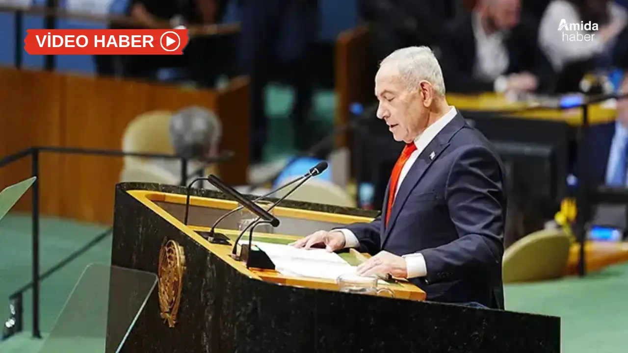Netanyahu BM'de protesto edildi: Erdoğan'ı hedef aldı
