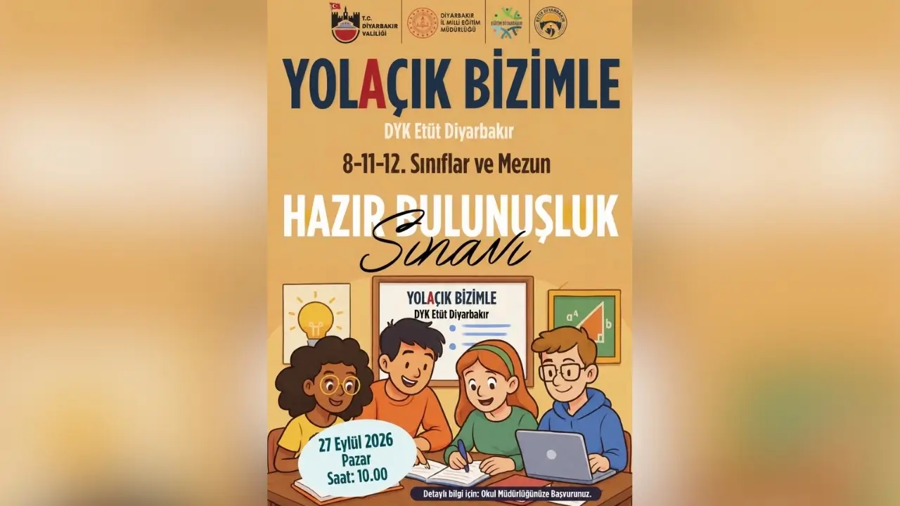 Diyarbakır’da Milli Eğitim sınava yapacak