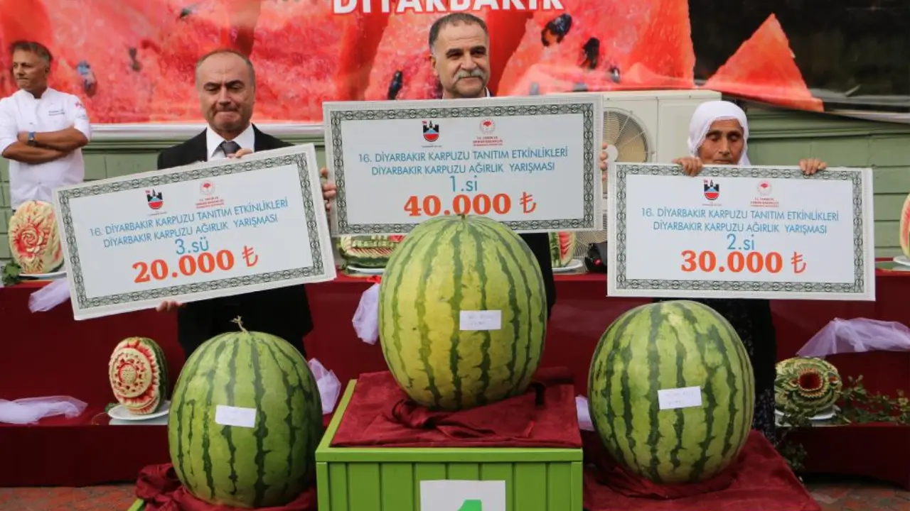 Diyarbakır’ın en ağır karpuzu belli oldu