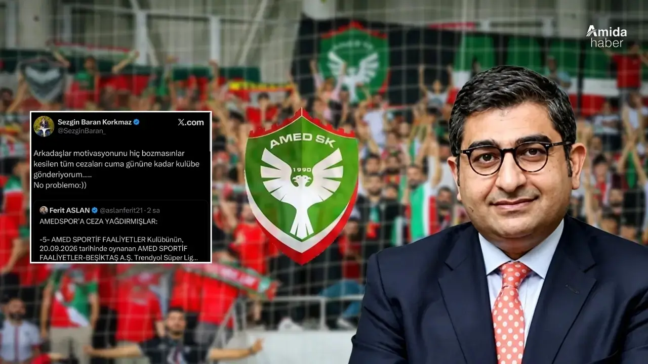 Amedspor’un cezalarına Korkmaz sahip çıktı: No problemo!