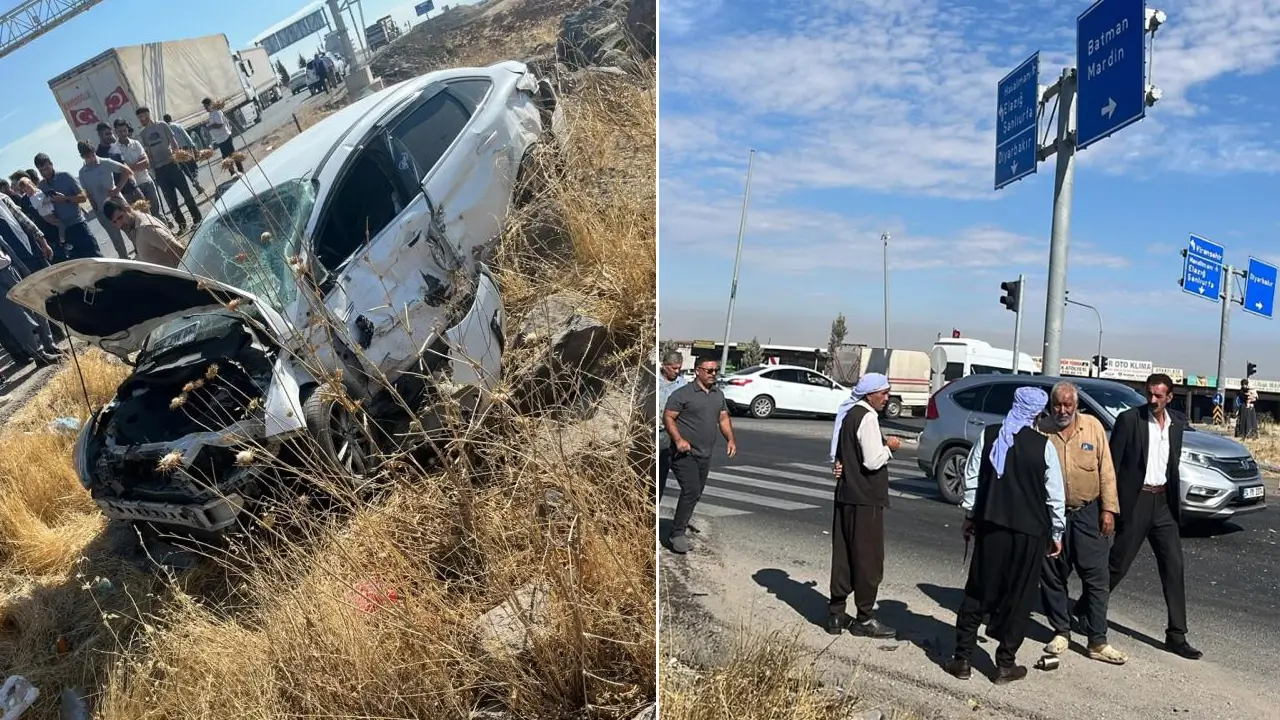 Diyarbakır'da otomobil tıra çarptı: 7 yaralı
