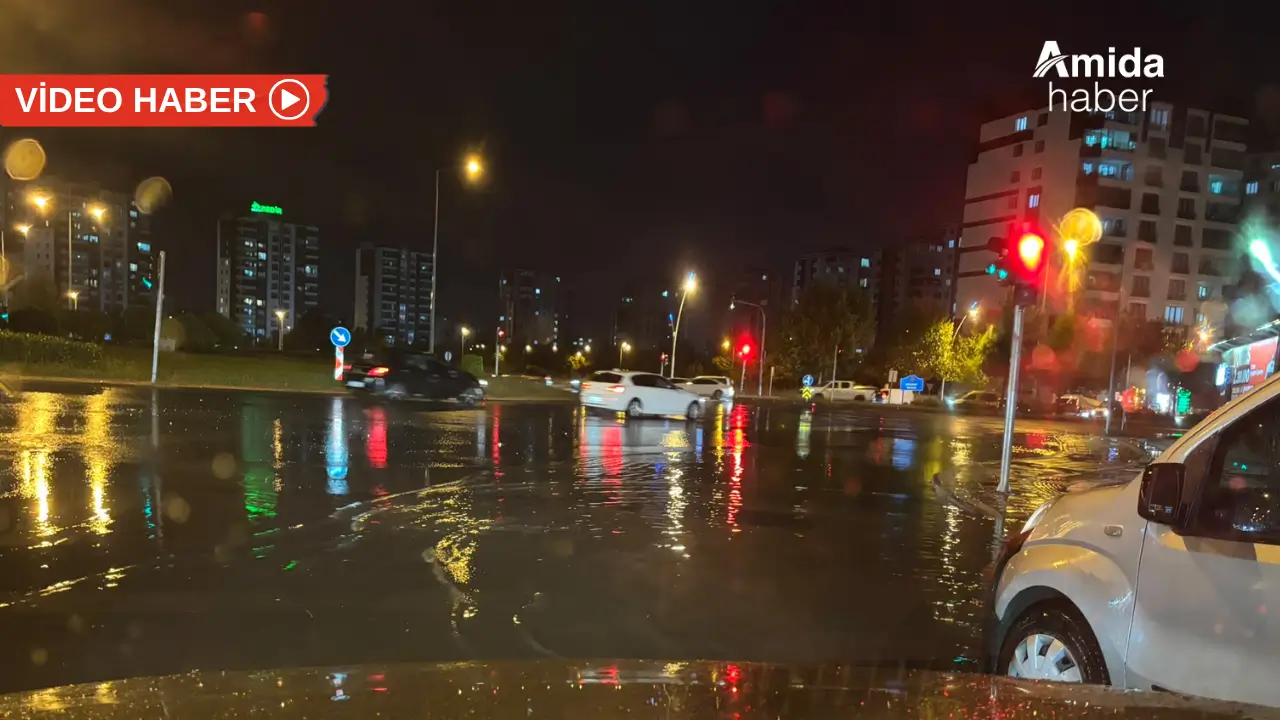 Diyarbakır'da aylar sonra ilk gök gürültülü sağanak yağış