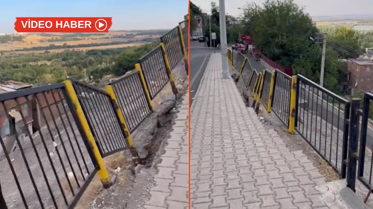 Diyarbakır’da korkuluklar koptu: Mahalleli çözüm bekliyor