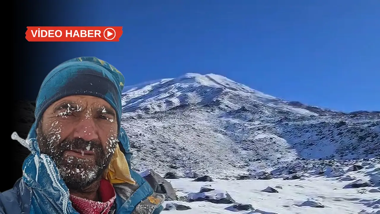 Diyarbakırlı dağcı Ağrı Dağı’nda zor anlar yaşadı