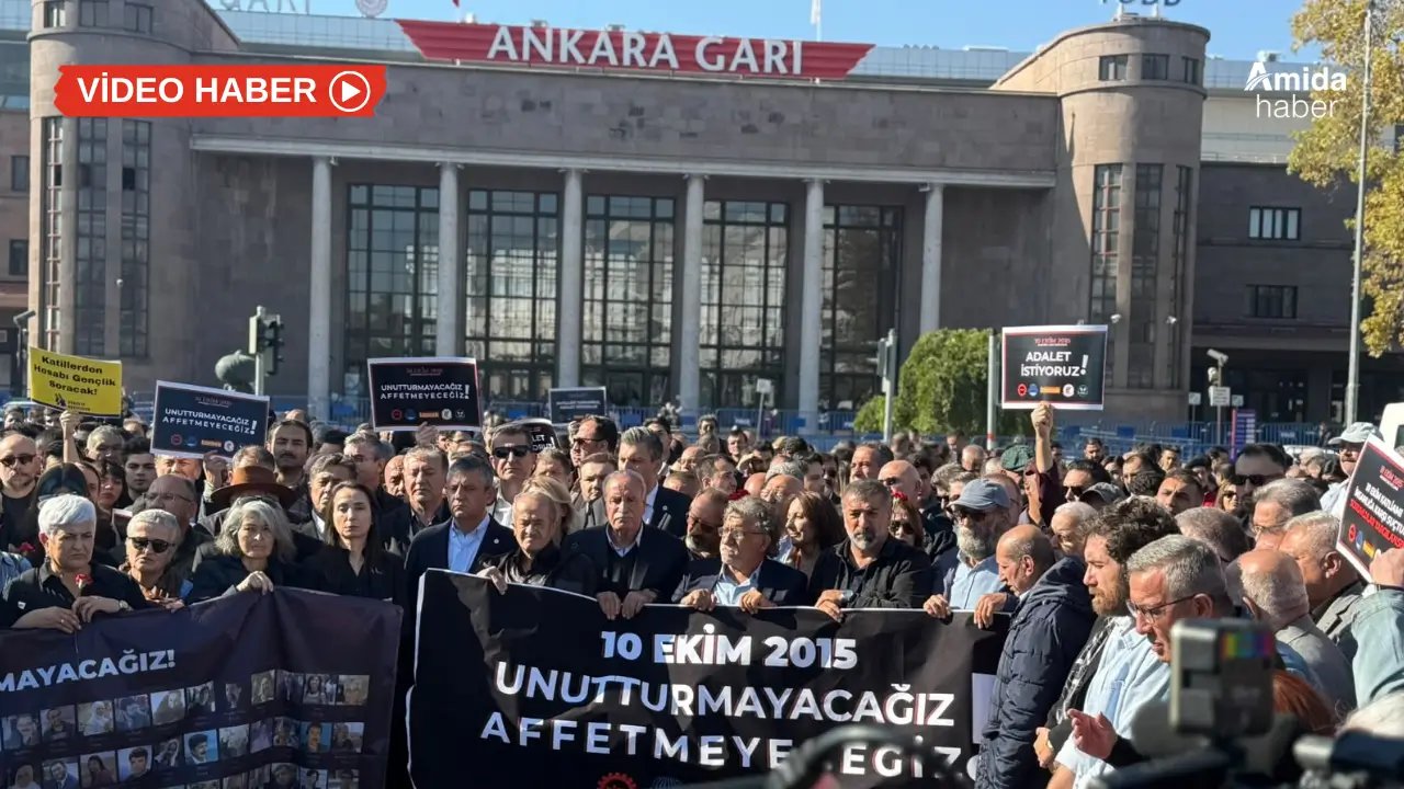 10 Ekim’de hayatını kaybedenler Ankara’da anıldı