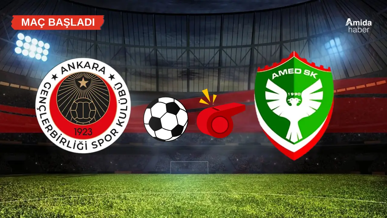 Ankara’da kritik randevu: Amedspor’un maçı başladı