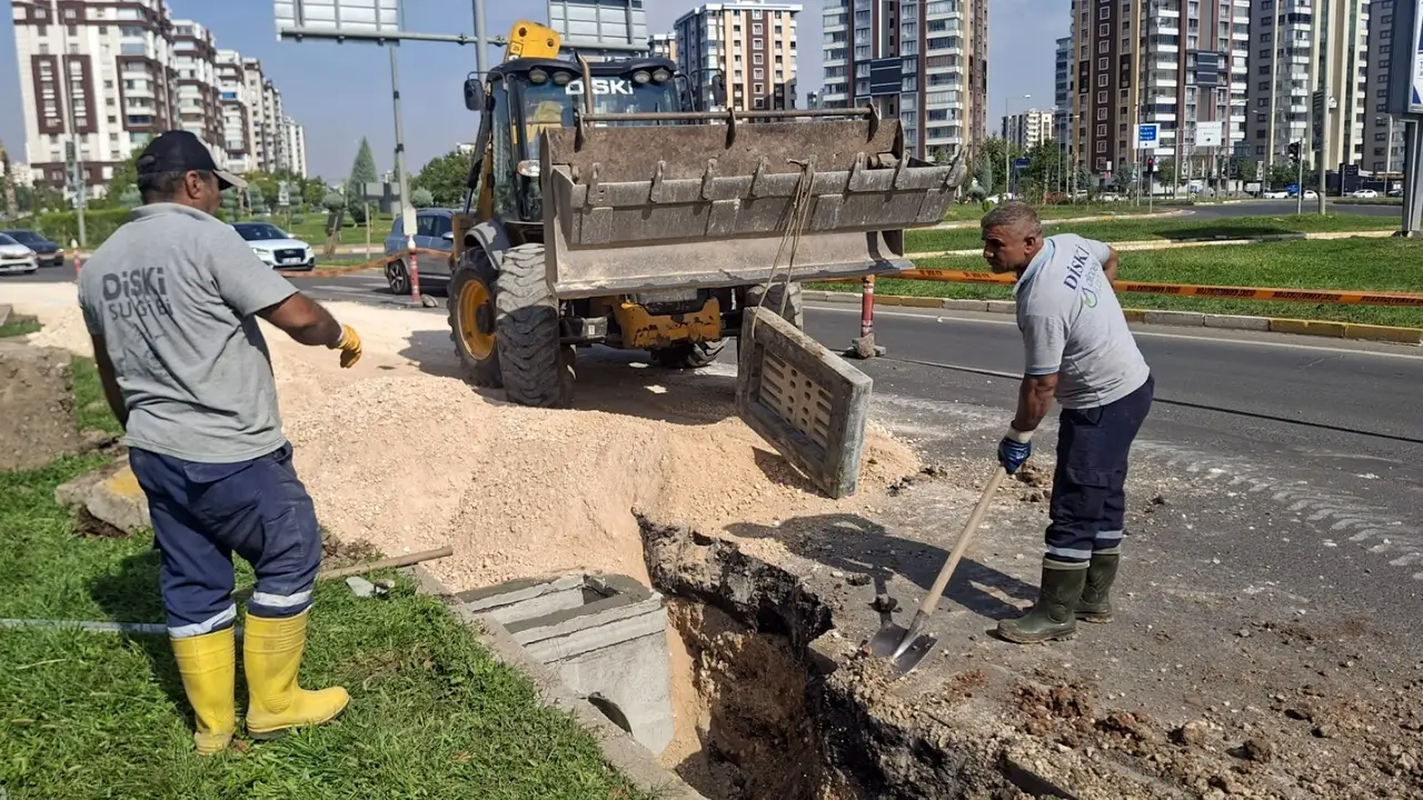 DİSKİ’nin bulvardaki yağmur suyu tahliye çalışması tamamlandı