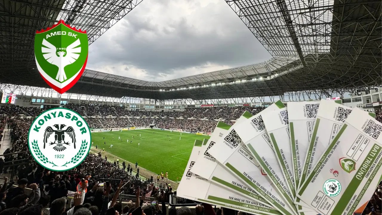Amedspor-Konyaspor maçının biletleri satışa çıkıyor