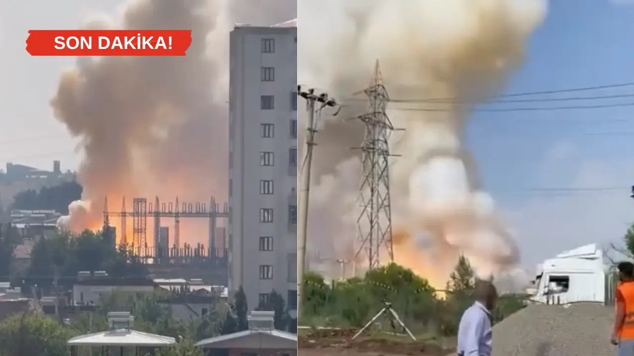 Diyarbakır’da korkutan patlama! Elektrikler kesildi