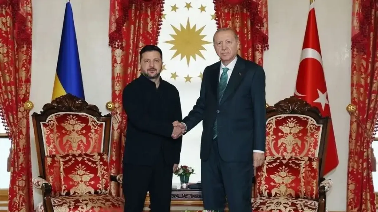 Erdoğan, Zelenskiy ile Dolmabahçe’de görüştü