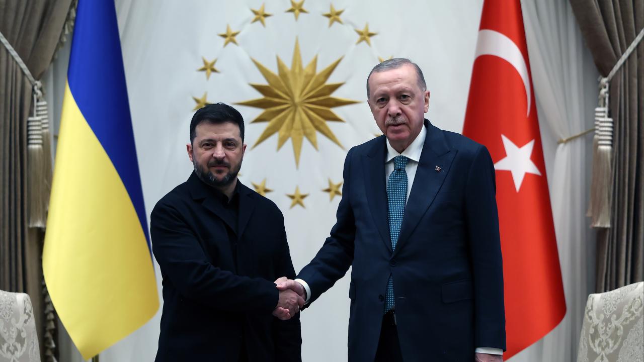 Erdoğan ve Zelenskiy'den Karadeniz Tahıl Koridoru için ortak çalışma kararı