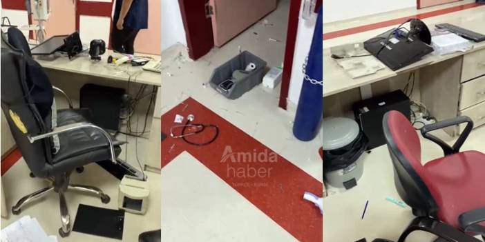 Diyarbakır’da hastane servisine saldırı: Kırıp döküp darp ettiler