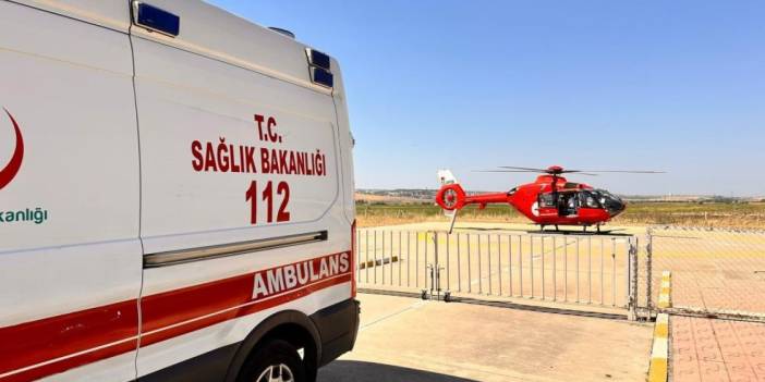 Diyarbakır: Kalp krizi geçiren kişi için ambulans helikopter havalandı