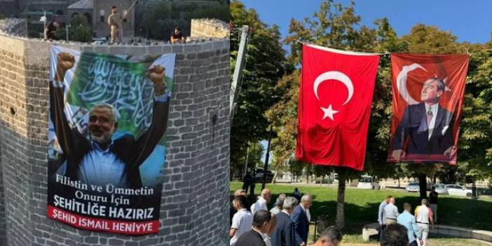 Diyarbakır’dan sonra Gaziantep’te Haniye posteri: Bu kez indirildi!