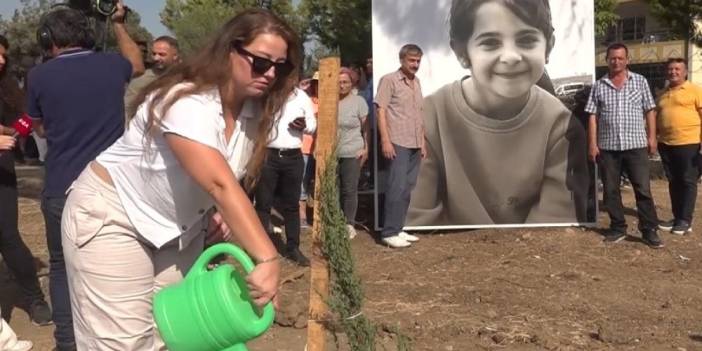 Diyarbakır’da katledilen Narin için Adana'da fidan dikildi