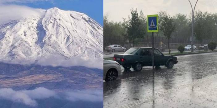 Diyarbakır’da sonbahar: Ağrı ve Van’da kar