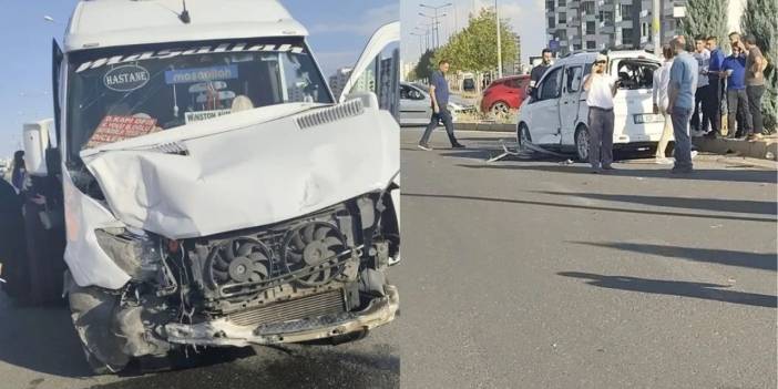 Diyarbakır’da yolcu minibüsleri kaza yaptı